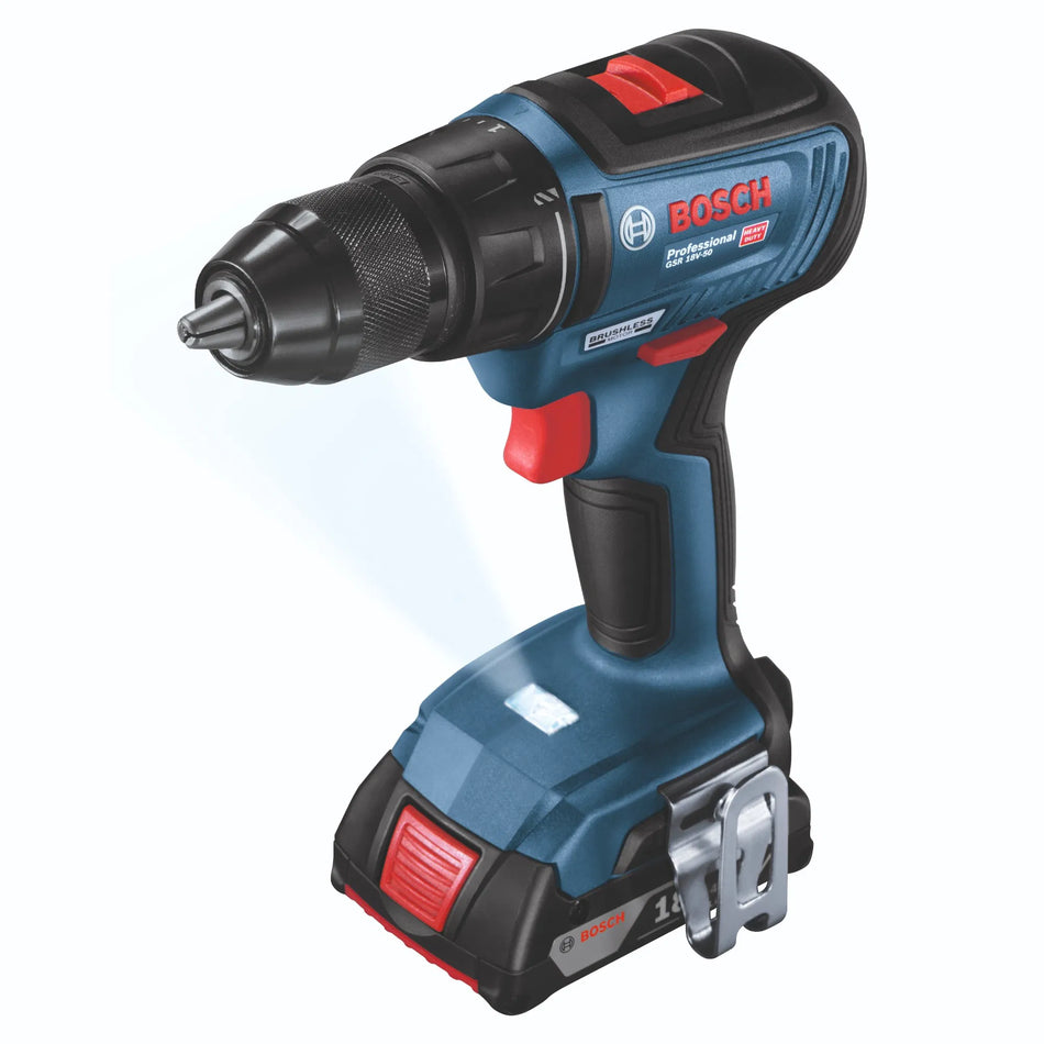 BOSCH CORDLESS DRILL 2.0 Ah GSR18V-50 06019H5000