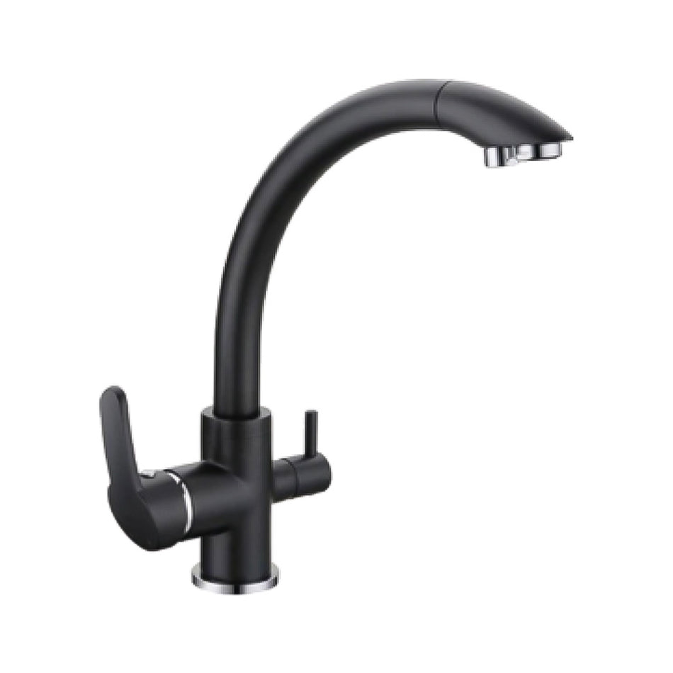 Safir Black Arıtma Çıkışlı Evye Bataryası