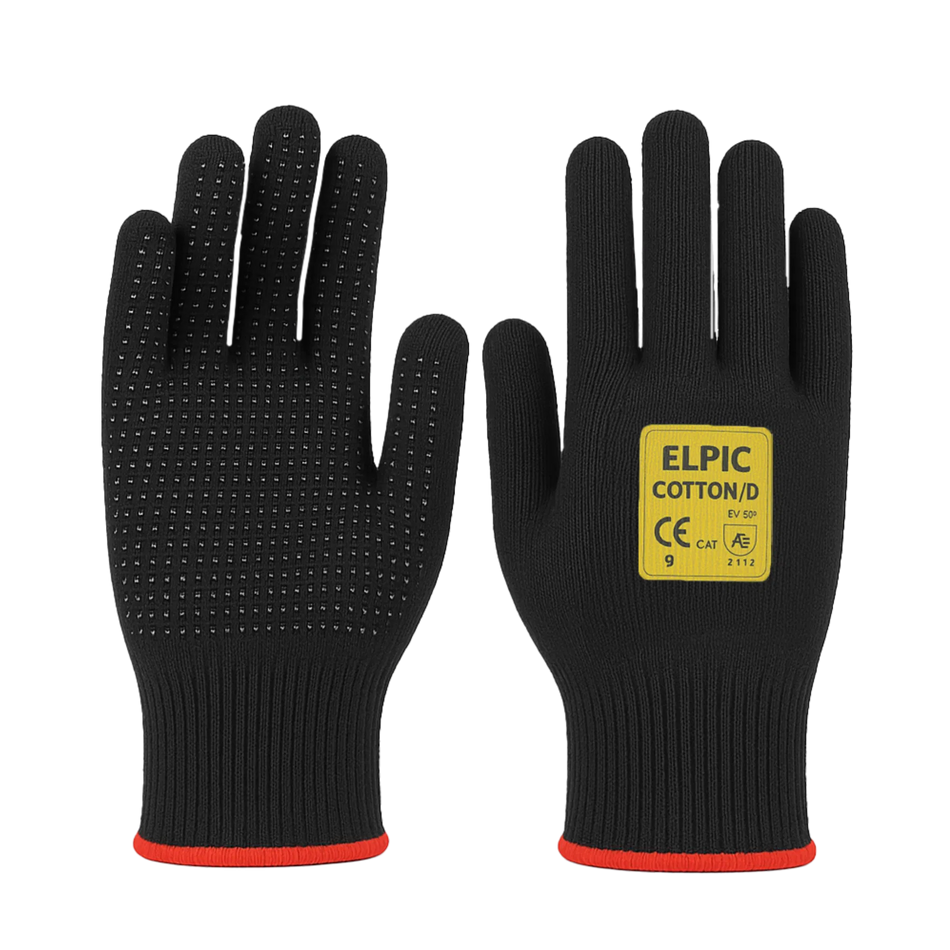 BLACK DOT GLOVES NO:9