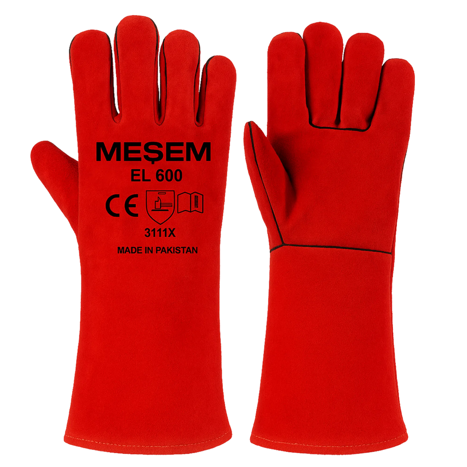 WELDER LEATHER GLOVE RED