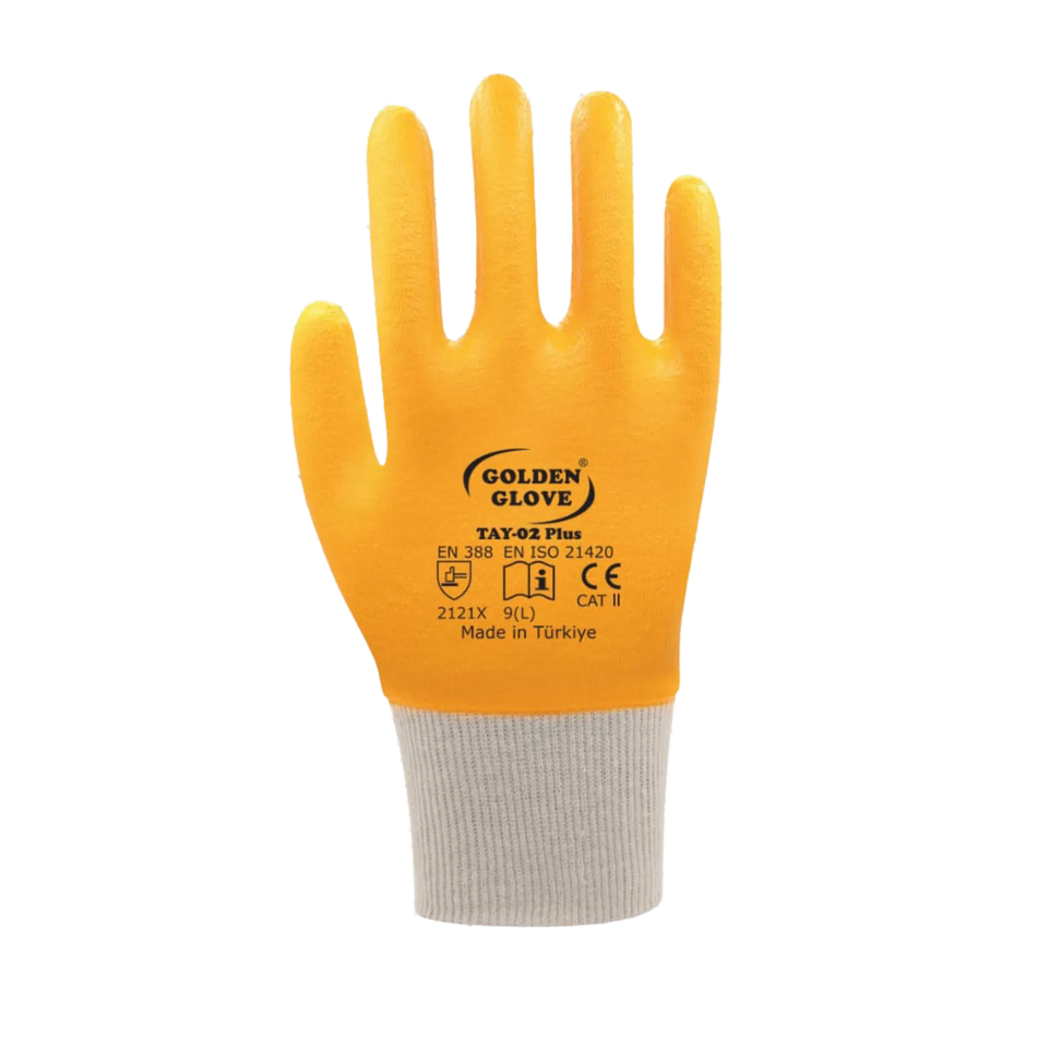 NITRILE GLOVE YELLOW SIZE:10