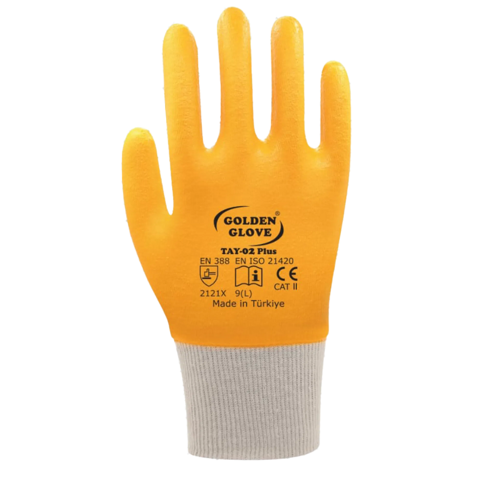 NITRILE GLOVE YELLOW SIZE:9